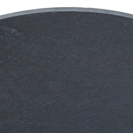 Round slate plate set of 6