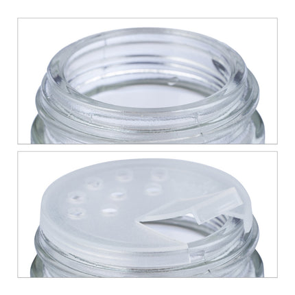 Round spice jars with bamboo lids