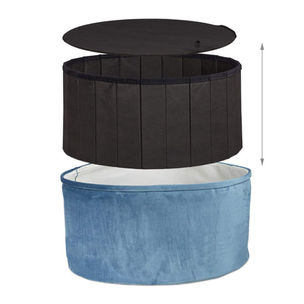 Round stool with storage space