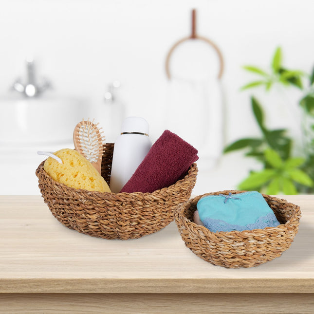 Round storage basket set of 3
