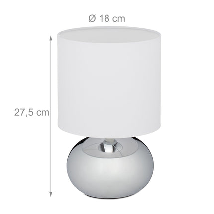 Round table lamp with touch function