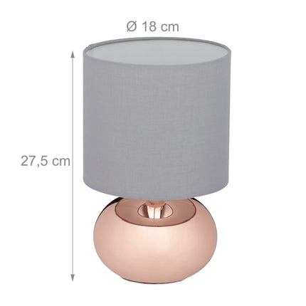 Round table lamp with touch function