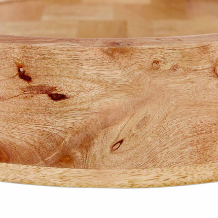 Round tray in mango wood