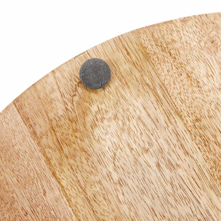 Round tray in mango wood