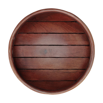Round tray in mango wood