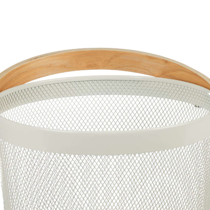Round wire basket with handle