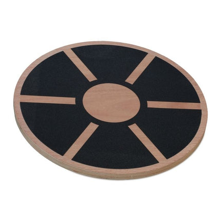 Round wooden balance board