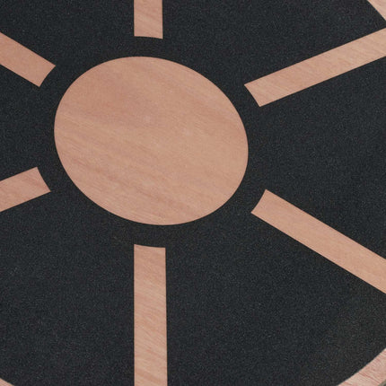 Round wooden balance board