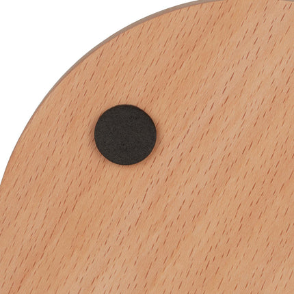 Round wooden paper towel holder