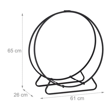 Round wood shelf