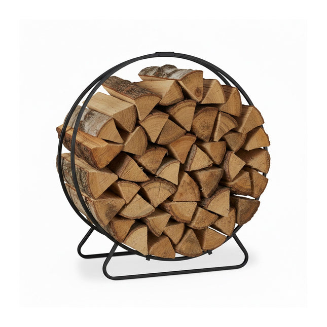 Round wood shelf