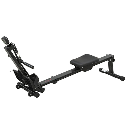 Rowing Machine for Home, LCD Monitor, 150 kg Capacity, Steel