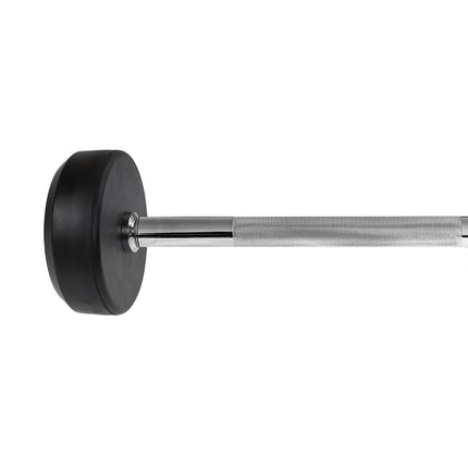 Rubber Coated Barbell, 40 kg, Durable Grip