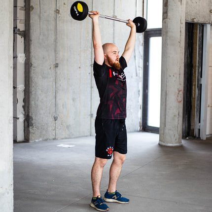 Rubber Coated Barbell, 40 kg, Durable Grip