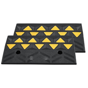 Rubber Curb Ramps 2-Pack, 4.3 in Rise, 15 Ton