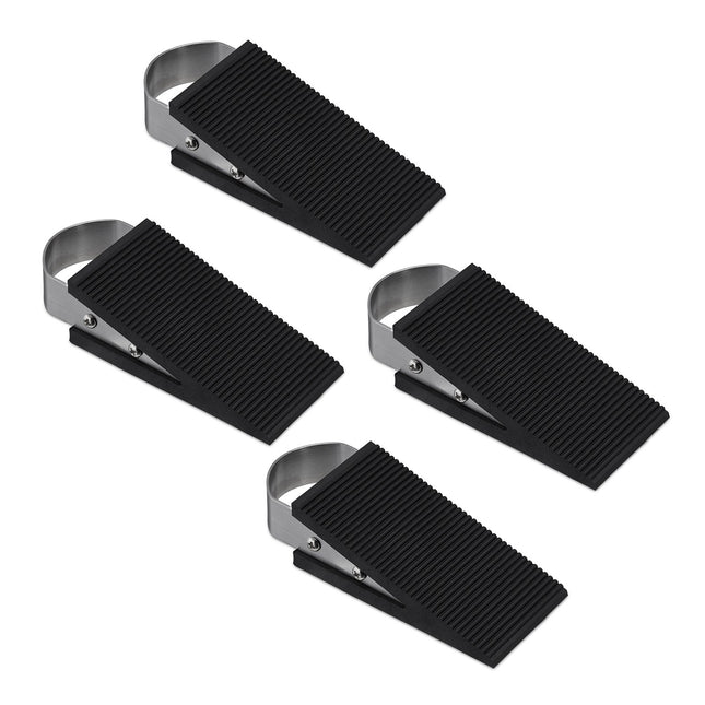 Rubber Door Wedges, Non-Slip, Set of 4
