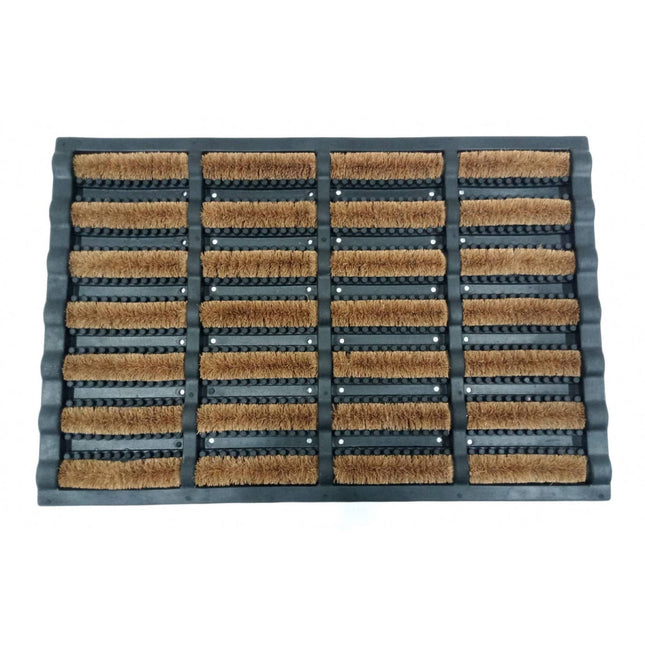 Rubber Doormat 60x40 with Coir Bristles