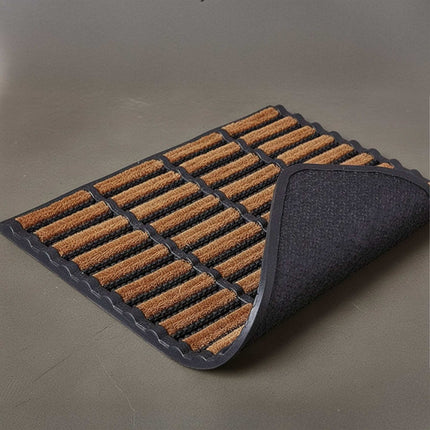 Rubber Doormat 60x40 with Coir Bristles