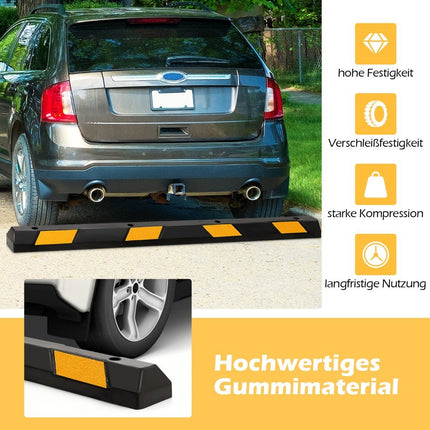 Rubber Parking Stopper, 183 cm, 4000 kg Capacity