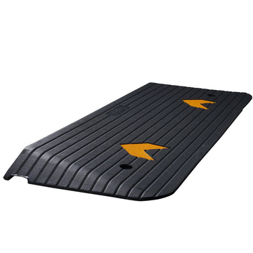 Rubber Threshold Ramp, 1.5 In Rise, 15000 kg, Non-Slip