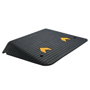 Rubber Threshold Ramp, 4 Inch Rise, 15 Ton Load Capacity