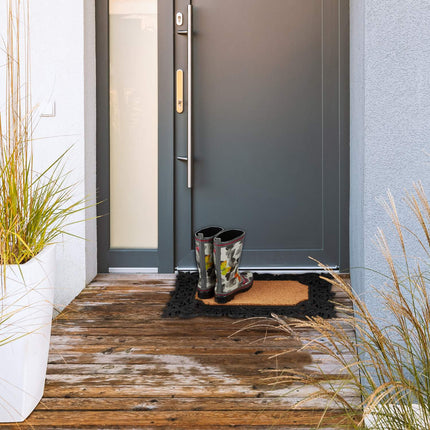 Rubber & coconut door mat