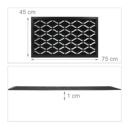 Rubber door mat 45 x 75 cm