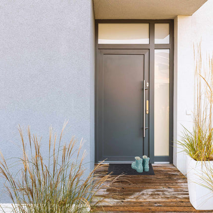 Rubber doormat with pattern