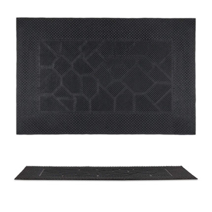 Rubber doormat with pattern