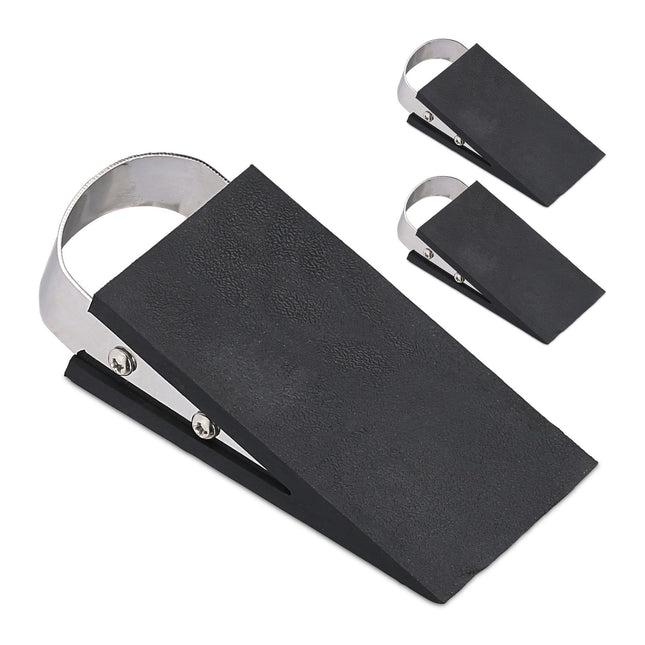 Rubber door wedges set of 3.