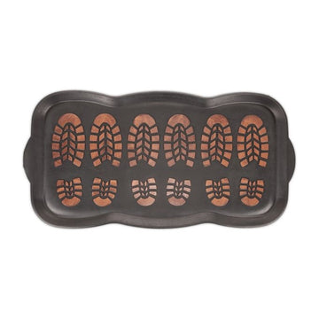 Rubber drip tray for shoes