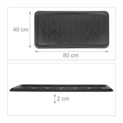 Rubber drip tray for shoes