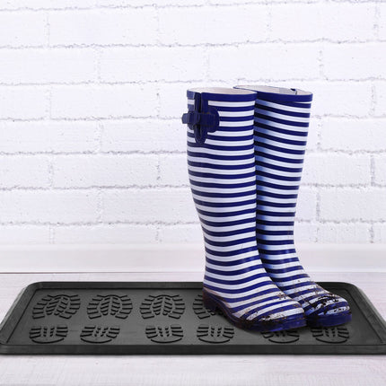 Rubber drip tray for shoes