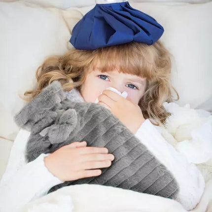 Rubber hot water bottle in a cover 2000ml Ruhhy 19806