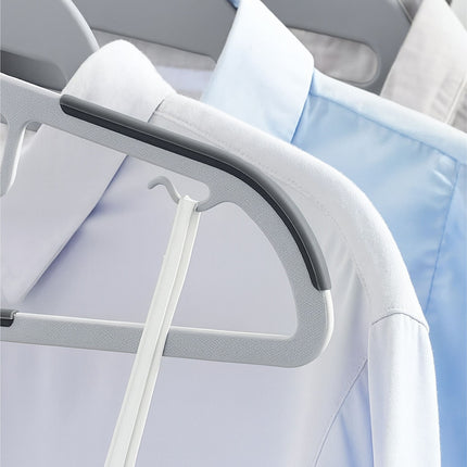Rubberised Space-Saving Clothes Hangers – Set of 10