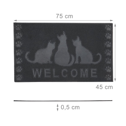 Rubber mat cats