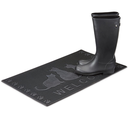 Rubber mat cats