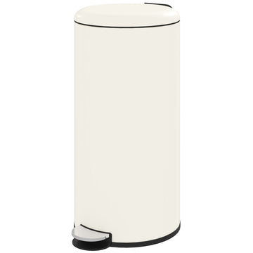 Metal pedal bin with lid - 30L, inner bin included