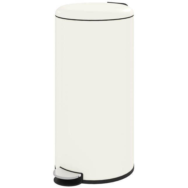 Metal pedal bin with lid - 30L, inner bin included