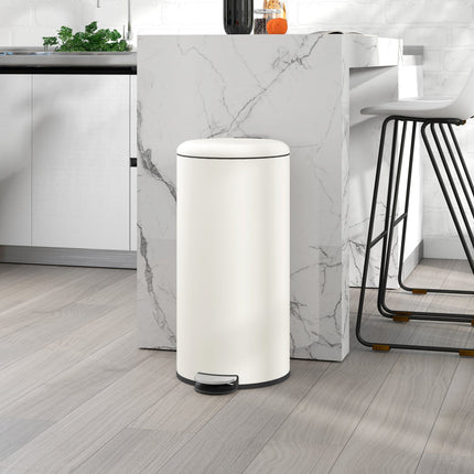 Metal pedal bin with lid - 30L, inner bin included