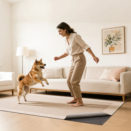 Rug Pad 2.74 x 3.66 m, Non-Slip Felt Rubber Backing