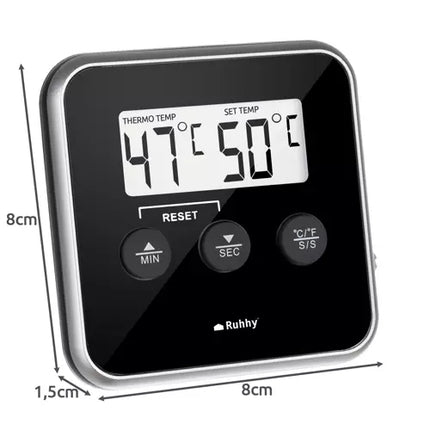 Ruhhy 19155 kitchen thermometer with probe