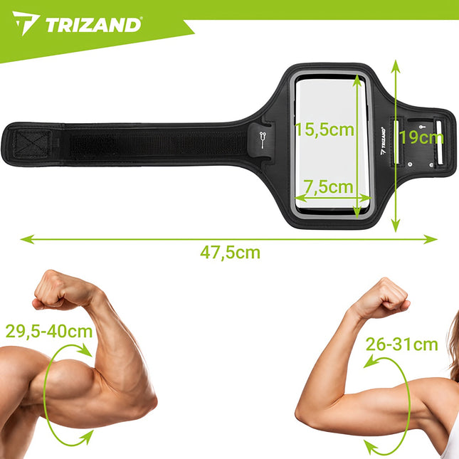 Running Armband Phone Case, Waterproof, Touchscreen, 7"