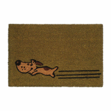 Running dog coir doormat