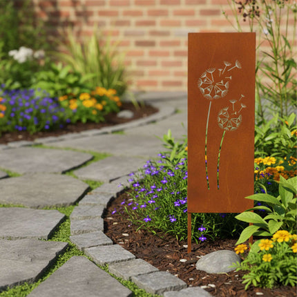 Rust-Patina Decorative Garden Stake – Weatherproof Ornament