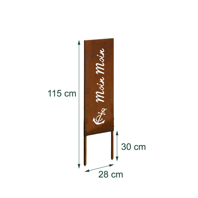 Rust-Patina Decorative Garden Stake – Weatherproof Ornament