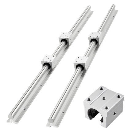 SBR25 Linear Rail Kit, 2 x 1200 mm Rails, 4 Blocks