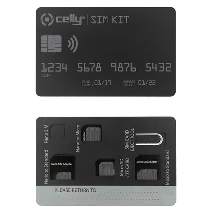 SIM kit SIM card adapters 3-pack
