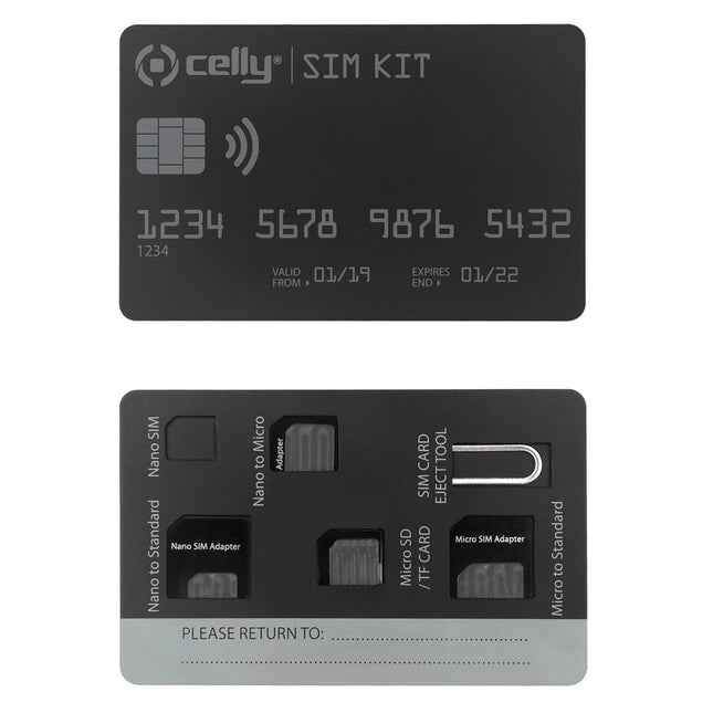 SIM kit SIM card adapters 3-pack