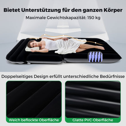 SUV Air Mattress 190x130 cm, Inflatable Bed with Pump